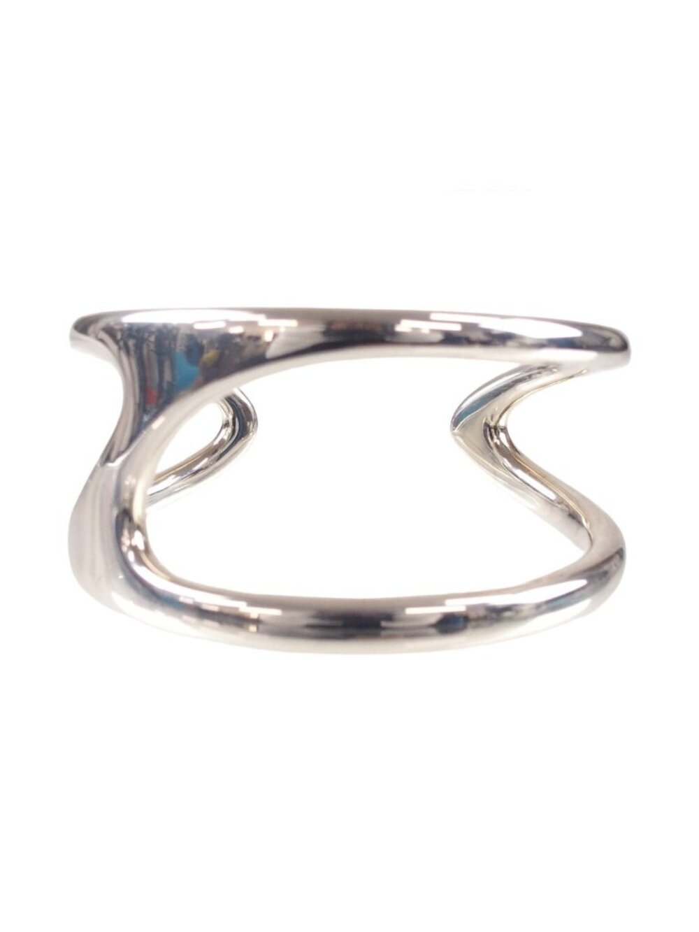 Hermes Chaine D'Ancre Punk Silver 15 Bangle Bracelet